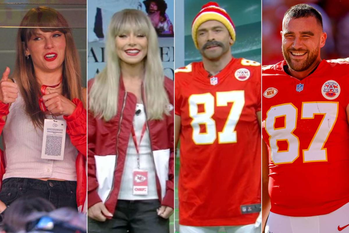 Kelly Ripa and Mark Consuelos Dress Up as Taylor Swift and Travis Kelce