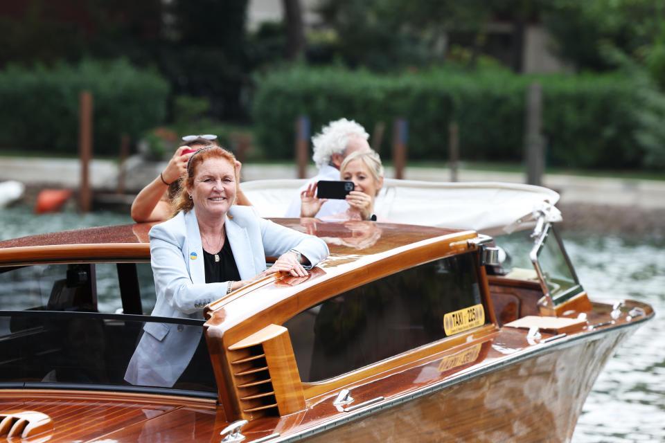 Sarah Ferguson, Duquesa de York en el Festival Internacional de Venecia 2022 en Venecia, Italia. (Photo by Stefania D'Alessandro/Getty Images)