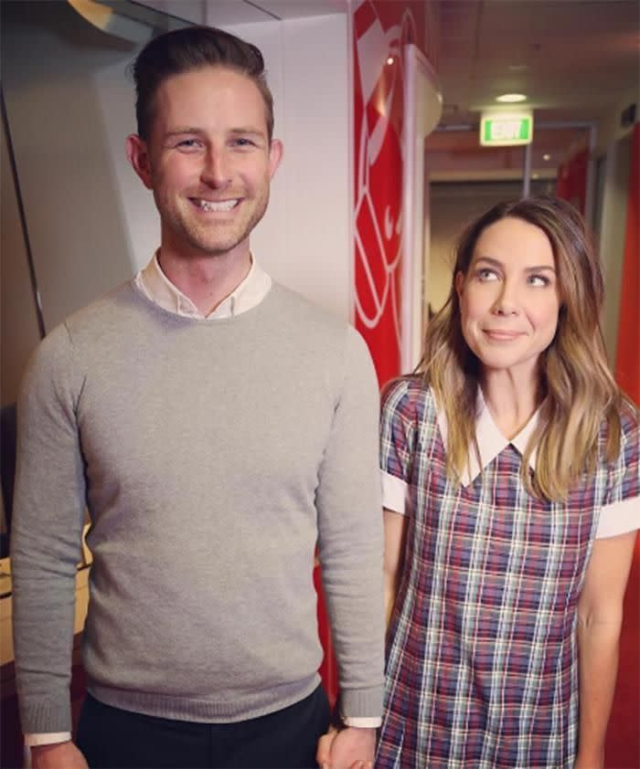 Kate with her Nova boss Shaun Heron. Photo: Instagram