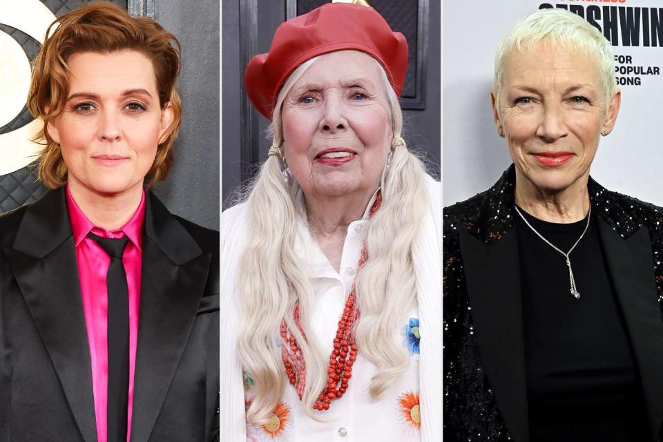 <p>Amy Sussman/Getty; Frazer Harrison/Getty; Shannon Finney/Getty</p> Brandi Carlile, Joni Mitchell, and Annie Lennox