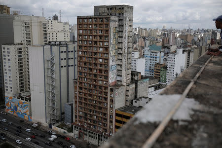 The abandoned Prestes Maia textile factory, occupied by a homeless movement, stands in downtown Sao Paulo, Brazil, June 8, 2018. REUTERS/Nacho Doce