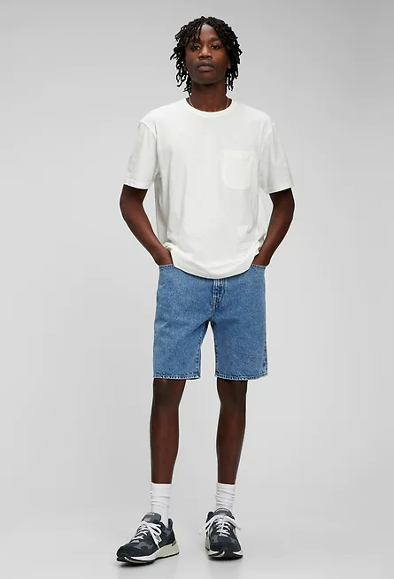 Gap 90s Loose Denim Shorts with Washwell, jorts mens