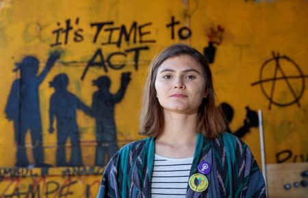 Becker candidate for the Young Greens Party poses for a portrait in Bern