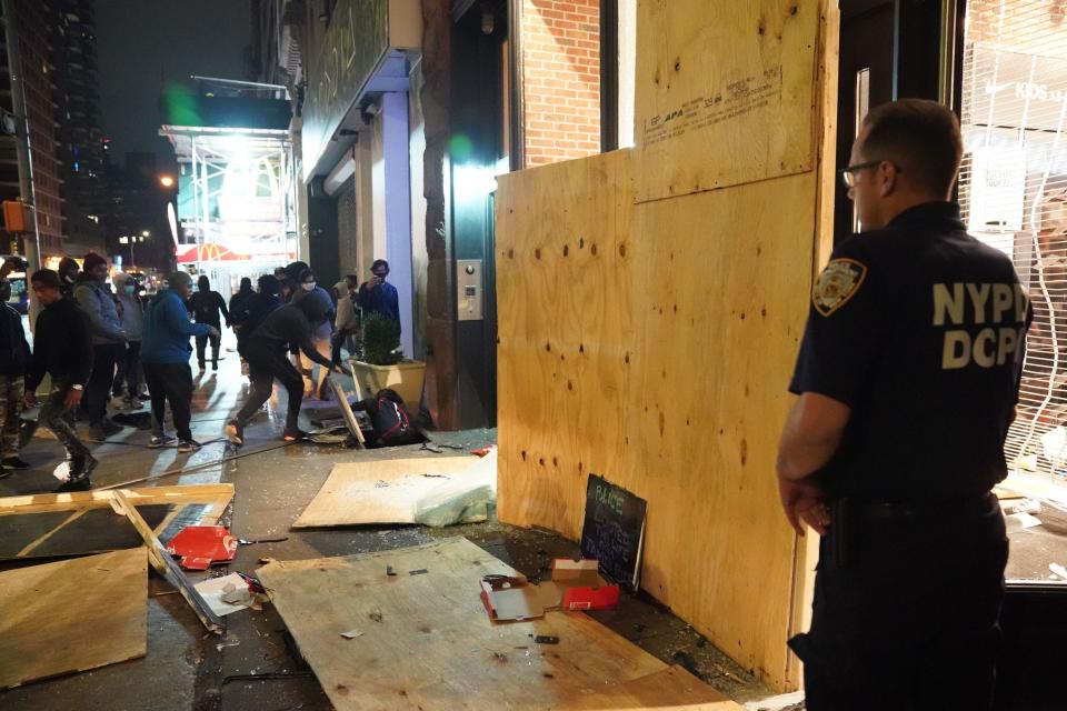 New York City protest looting NYC