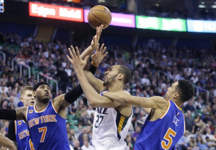 Rudy Gobert was everywhere for the Utah Jazz. (AP)