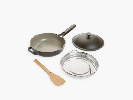 Our Place Cast Iron Always Pan Set in Char at Nordstrom