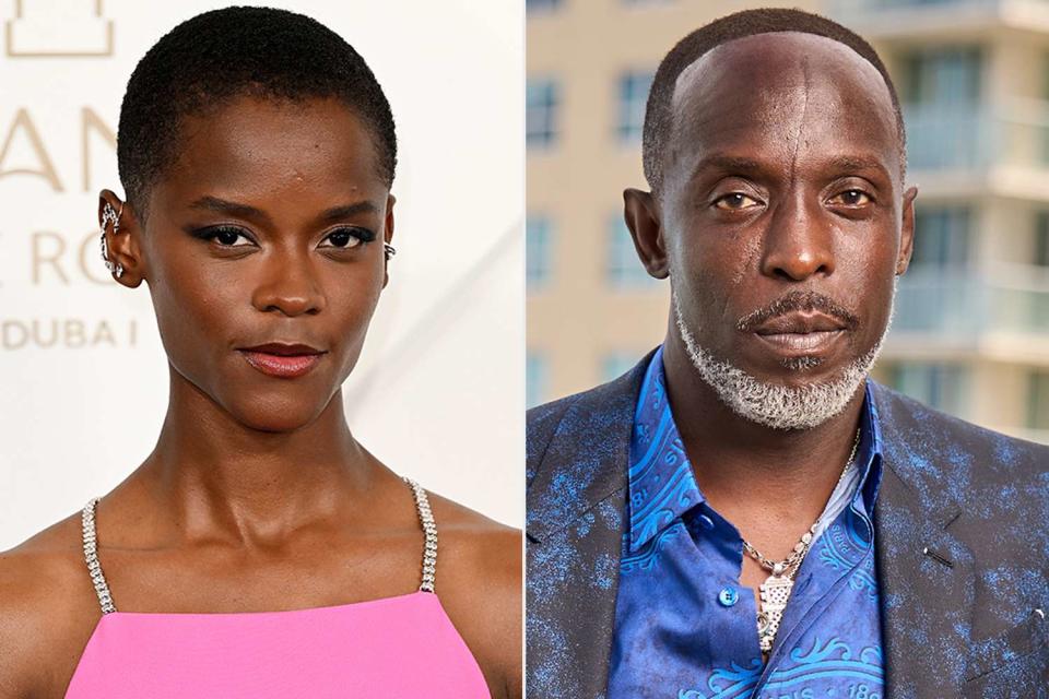 <p>Jeff Spicer/Getty, Rodrigo Varela/Getty </p> Letitia Wright; Michael K. Williams 