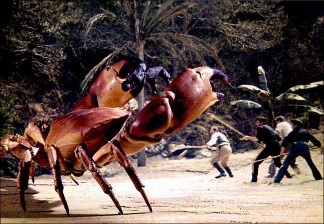 "The Mysterious Island" — Based on the Jules Verne book of the same name and sequel to his more famous "20,000 Leagues Under the Sea," the 1961 adventure movie "The Mysterious Island" is probably best known for featuring stop-motion effects by the legendary Ray Harryhausen. Set during the U.S. Civil War, a daring hot air balloon escape (yes, you read that right) by five Union soldiers from a Confederate prison camp results in the group becoming stranded on, you guessed it, a mysterious island. Filled with creatures fantastic and terrible, the island turns out to be the home base of the infamous Captain Nemo (played by the fantastic Herbert Lom), who aids the stranded men.