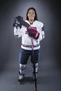 Olympic hockey player Julie Chu poses for a portrait during the 2013 U.S. Olympic Team Media Summit in Park City, Utah October 2, 2013. REUTERS/Lucas Jackson (UNITED STATES - Tags: SPORT OLYMPICS PORTRAIT ICE HOCKEY)