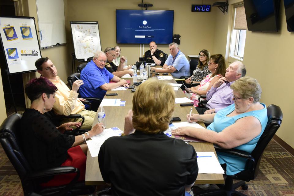 Community leaders from across Richland County met Wednesday to discuss disaster preparedness in advance of the total solar eclipse that will cover North Central Ohio on Monday, April 8, 2024.