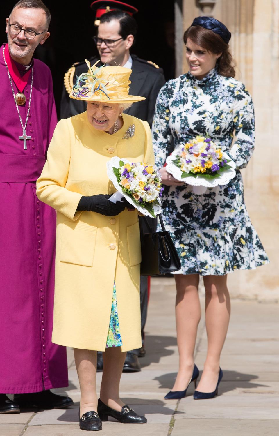 Princess Eugenie Returns to Wedding Chapel with Queen