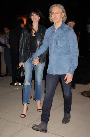 <p>BACKGRID</p> Anne Hathaway and husband Adam Shulman