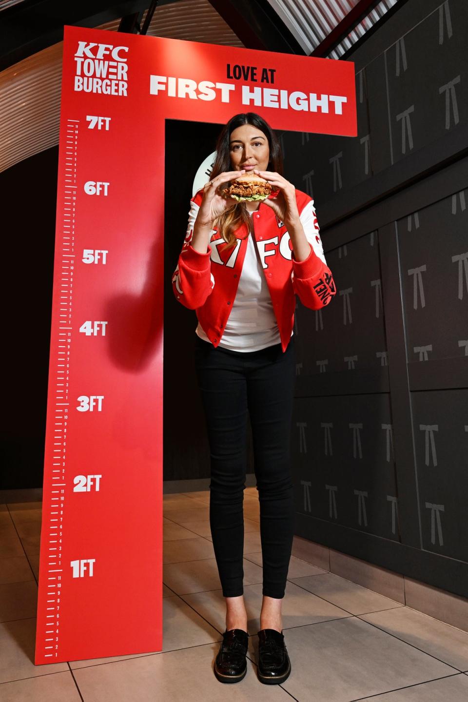 Jessica Pardoe attends the KFC Love at First Height Campaign at KFC Waterloo (Kate Green / Getty Images for KFC)