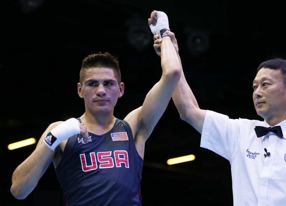 Jose Ramirez is shown in the ring during the 2012 Olympics. (Getty)