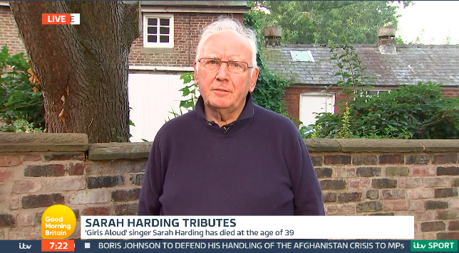 Pete Waterman said Sarah Harding had an aura about her when she walked into the room. (ITV)