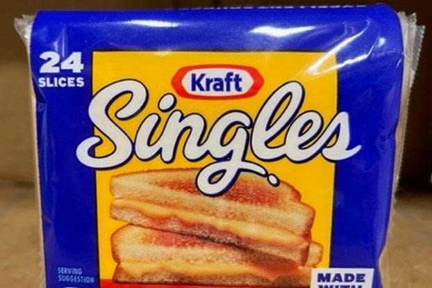 Kraft Heinz is recalling its cheese product singles due to a wrapping machine malfunction that could leave plastic attached to the product. Customers should not consume the product and can get exchanges or refunds on the products. Photo courtesy of Kraft Heinz