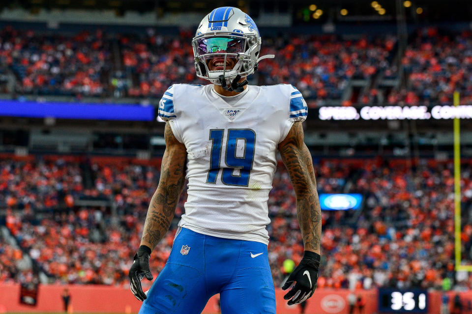 Kenny Golladay #19 of the Detroit Lions