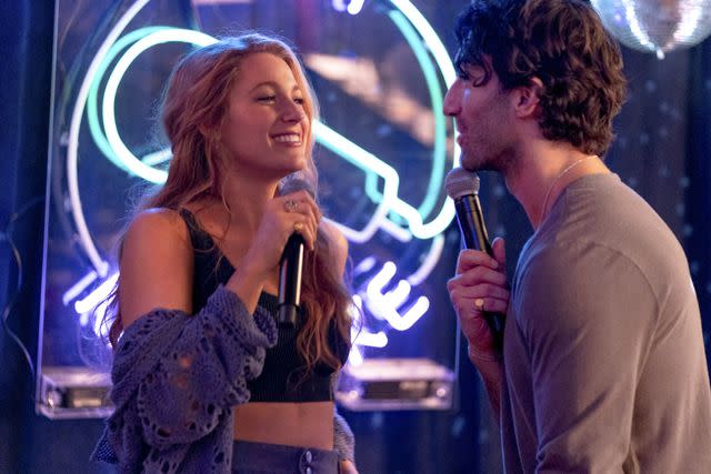 <p>Nicole Rivelli/Sony</p> Justin Baldoni and Blake Lively in 'It Ends With Us'