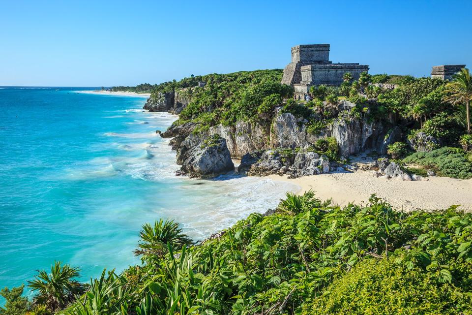 Tulum archaeological site in the Riviera Maya