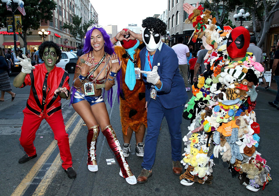 <p>Cosplayers at Comic-Con International on July 20, 2018, in San Diego. (Photo: Phillip Faraone/Getty Images) </p>