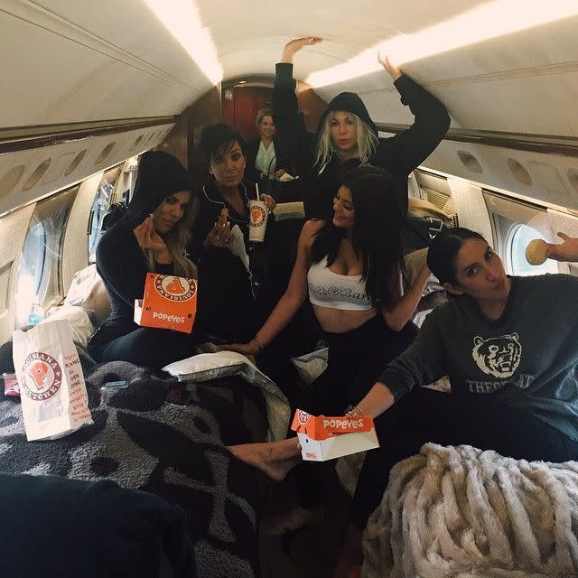 Kylie Jenner and Popeyes