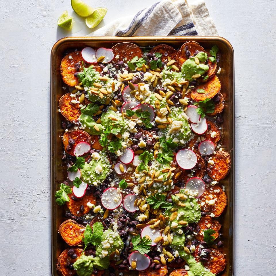 Homemade nachos recipes - Sheet Pan Sweet Potato Nachos