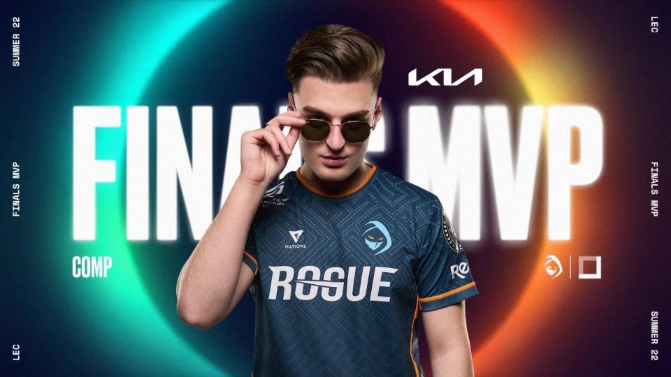 Rogue Esports' Comp tilting his sunglasses down