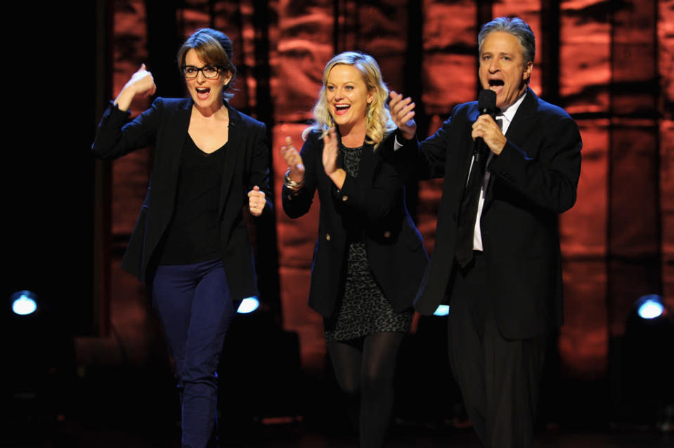 Tina Fey, Amy Poehler, Jon Stewart