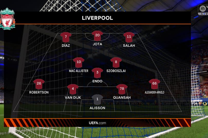 Liverpool's predicted XI vs Atalanta