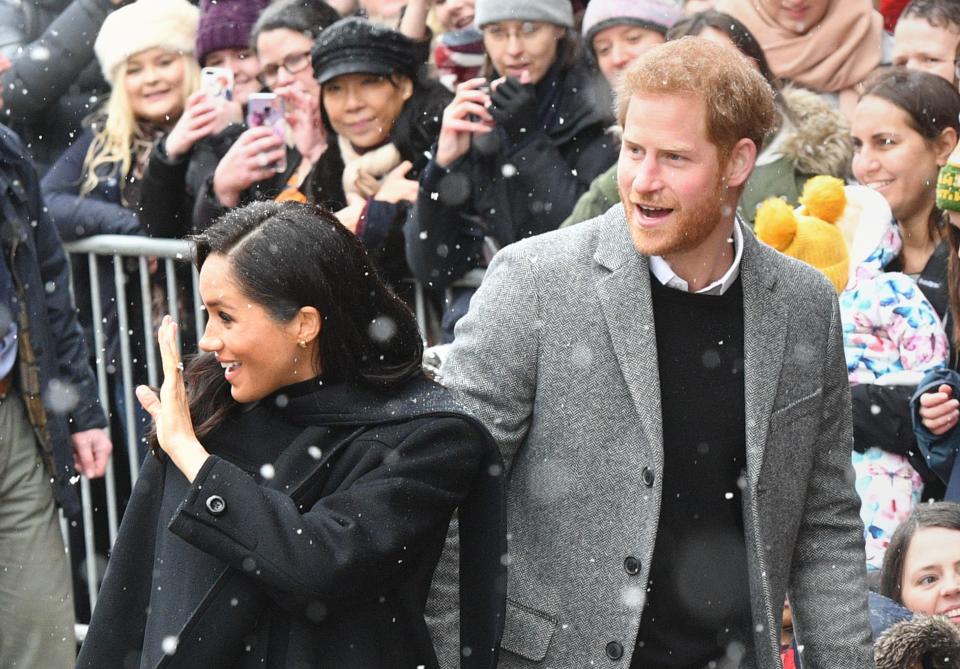 <p>Prince Harry and Meghan Markle's engagements in Bristol today really run the gamut. They're set to stop by the Bristol Old Vic, the self-proclaimed "oldest continuously working theatre in the English speaking world." And to balance it out, they're also visiting Empire Fighting Chance, a charity that helps young people with a combination of boxing and personal support. Here, we've gathered every photo of the royal couple attending to their duties in Bristol.</p>