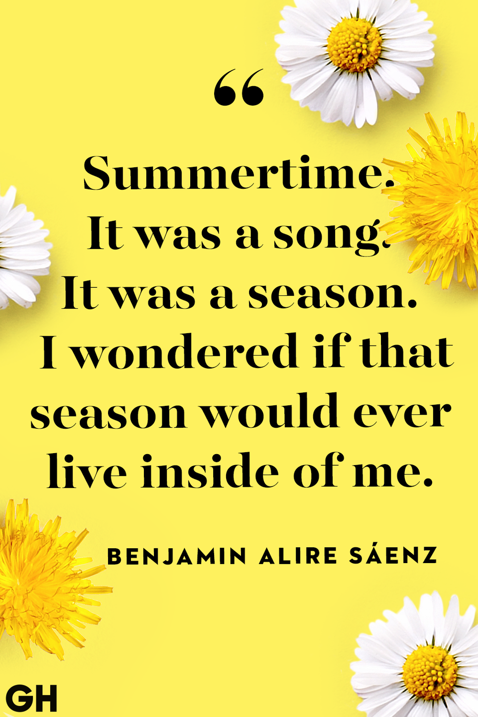 <p>Summertime. It was a song. It was a season. I wondered if that season would ever live inside of me.</p>