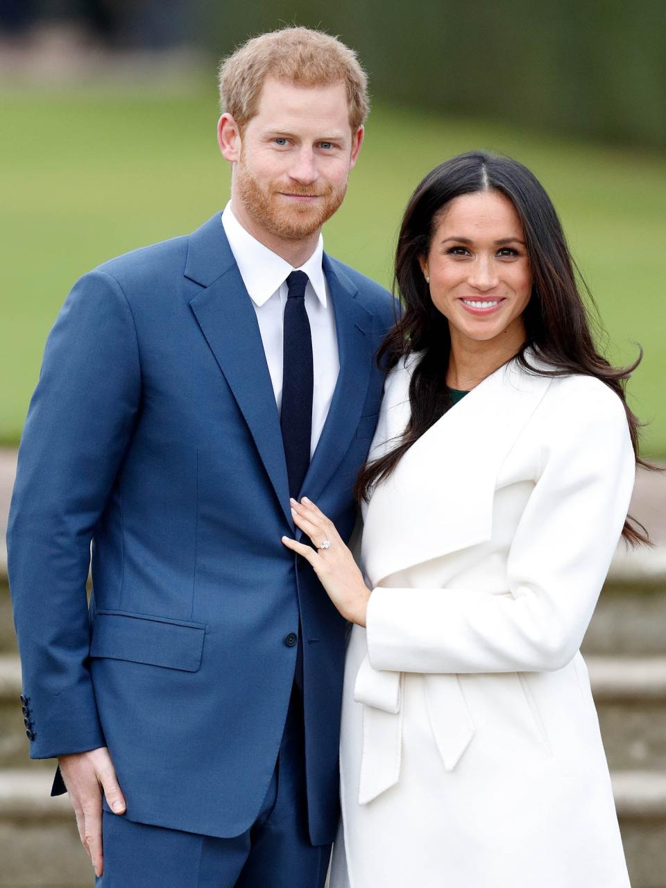 Prince Harry and Meghan Markle announced their engagement on 27 November Getty Images