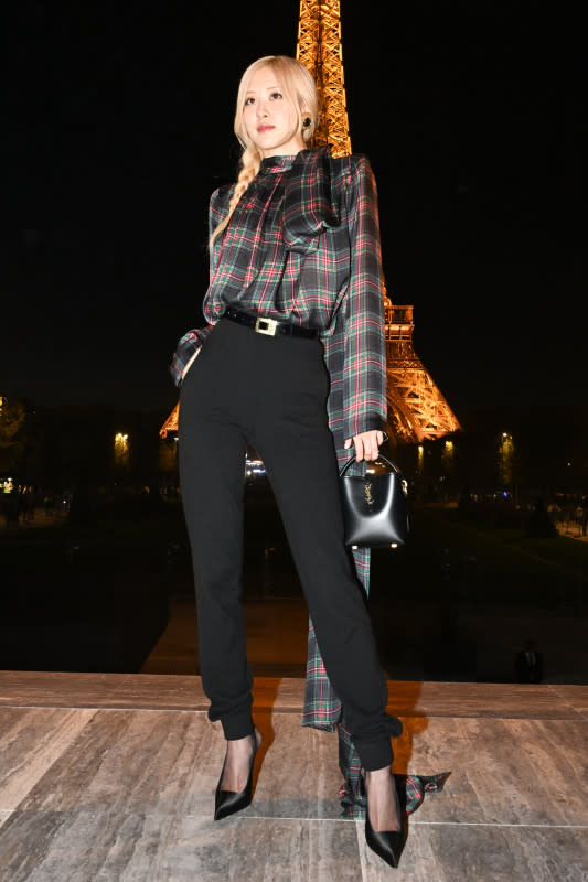 Rosé of Blackpink attends the Saint Laurent Spring 2024 show.<p>Photo: Stephane Cardinale - Corbis/Corbis via Getty Images</p>