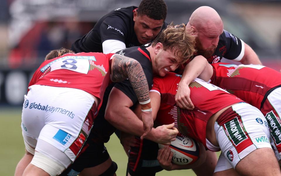 Saracens and Leicester clash in the Premiership Rugby Cup - Getty Images