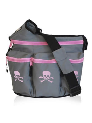 Grey/Pink Skulls by Diaper Dude