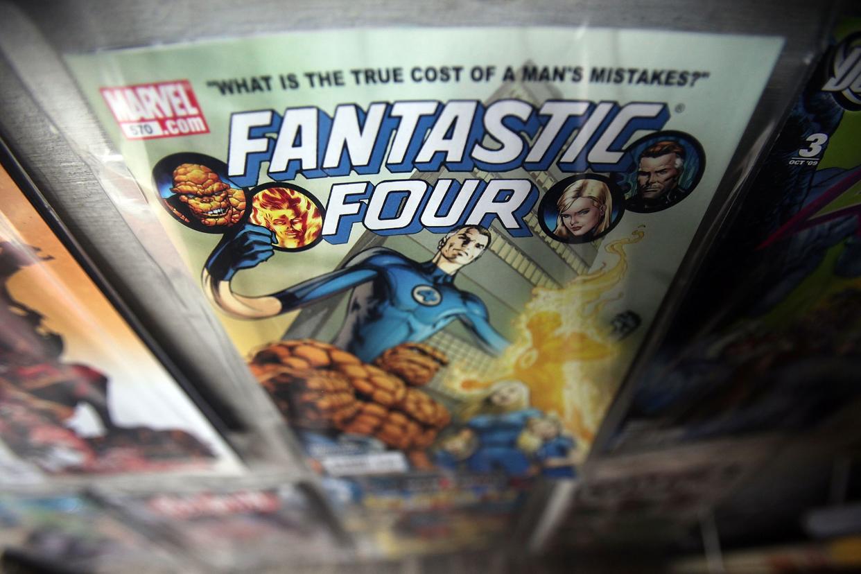 A Marvel Fantastic Four comic book is seen for sale at St. Mark's Comics August 31, 2009 in New York City.