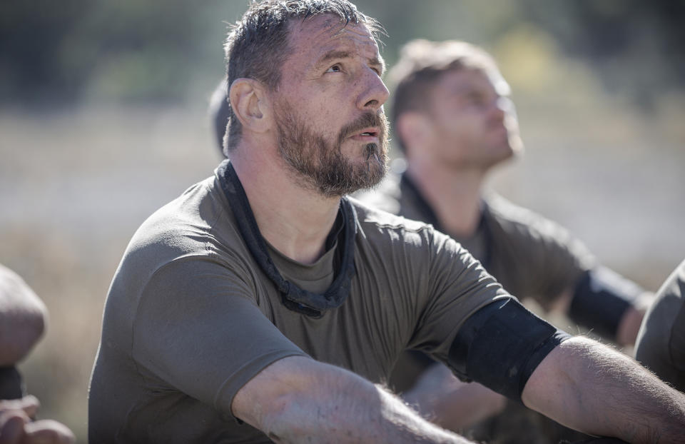 Manu Feildel sitting down on SAS Australia