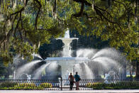 <p>If a cute and charming city is your kind of getaway, try Savannah. Stay in a bed-and-breakfast like the <a rel="nofollow noopener" href="https://www.expedia.com/Savannah-Hotels-Kehoe-House.h37717.Hotel-Information?chkin=11%2F20%2F2017&chkout=11%2F21%2F2017&rm1=a2®ionId=6034190&hwrqCacheKey=a5571711-9e61-4a4b-b4db-93daf2af16aaHWRQ1510594098644&vip=false&c=e072122f-4889-40d0-8b57-80570fa7bb10&mctc=10&exp_dp=279&exp_ts=1510594099269&exp_curr=USD&swpToggleOn=false&exp_pg=HSR" target="_blank" data-ylk="slk:Kehoe House;elm:context_link;itc:0;sec:content-canvas" class="link ">Kehoe House</a>.</p>