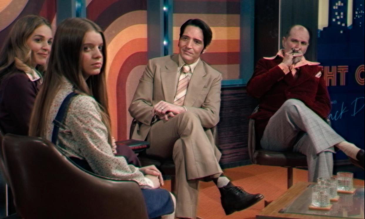 <span>Paranormal people… Laura Gordon, Ingrid Torelli, David Dastmalchian and Ian Bliss in Late Night With the Devil.</span><span>Photograph: IFC Films and Shudder</span>