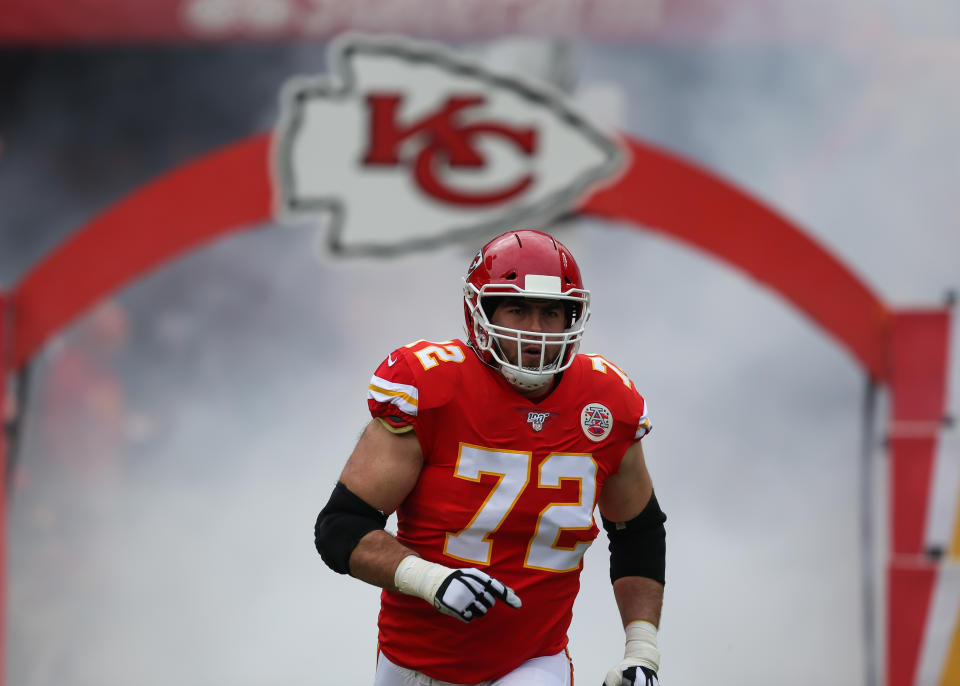 Eric Fisher was living his best life against the Texans in the AFC divisional round. (Photo by Scott Winters/Icon Sportswire via Getty Images)