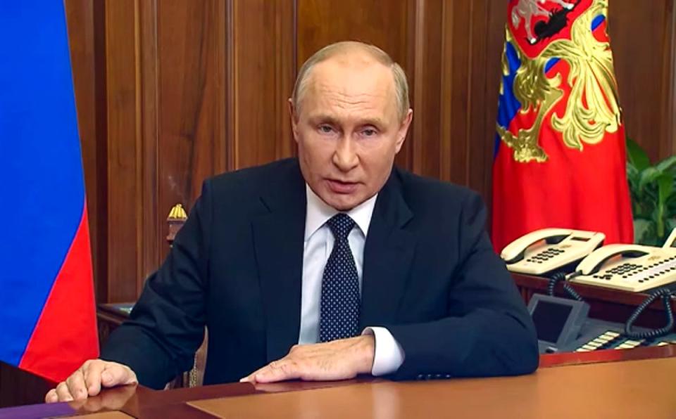 Vladimir Putin addresses Russian nation (AP)