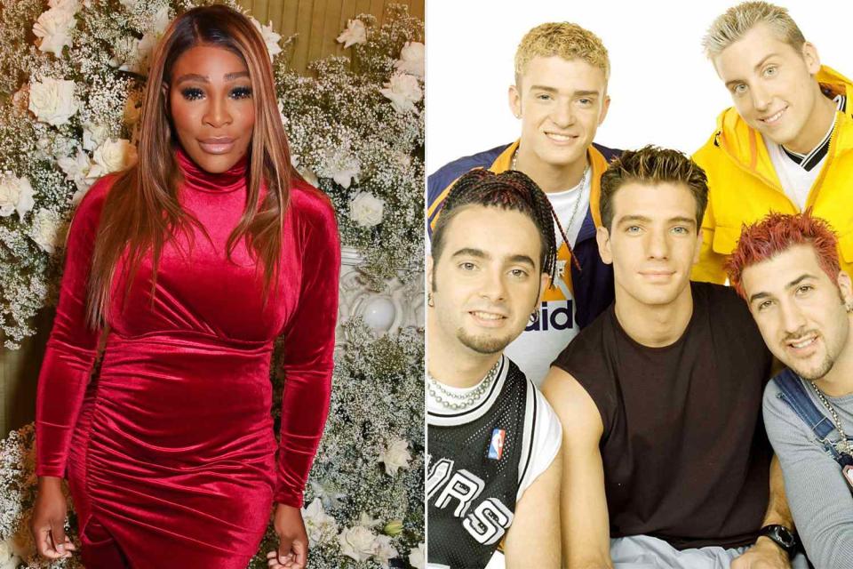 <p>David M. Benett/Dave Benett/Getty; Bob Berg/Getty</p> Serena Williams shared her excitement that *NSYNC reunited to record a new song for 