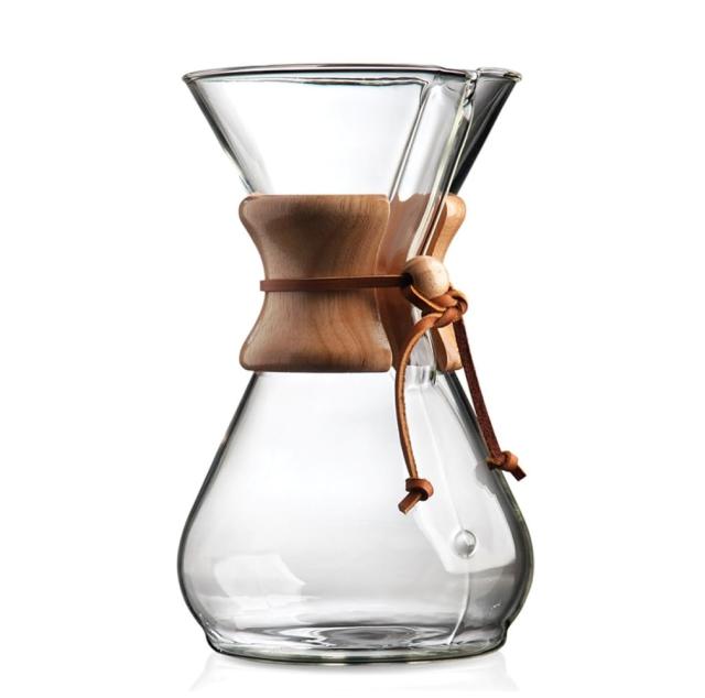 Pour-Over Glass Coffeemaker with Bamboo Handle - The Vermont Country Store