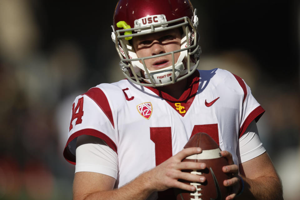 If Sam Darnold declares for the NFL, he'll be in contention to be the first QB selected in the 2018 draft. (AP) 