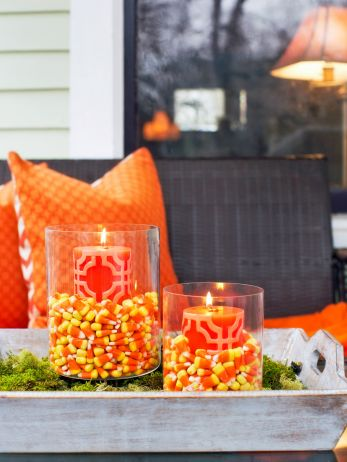 Candy Corn Candles