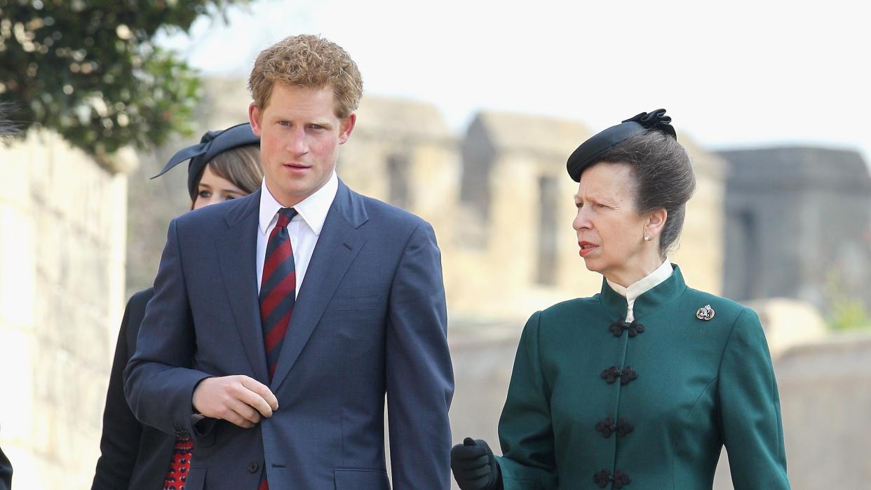  Princess Anne missed Prince Harry's christening. 