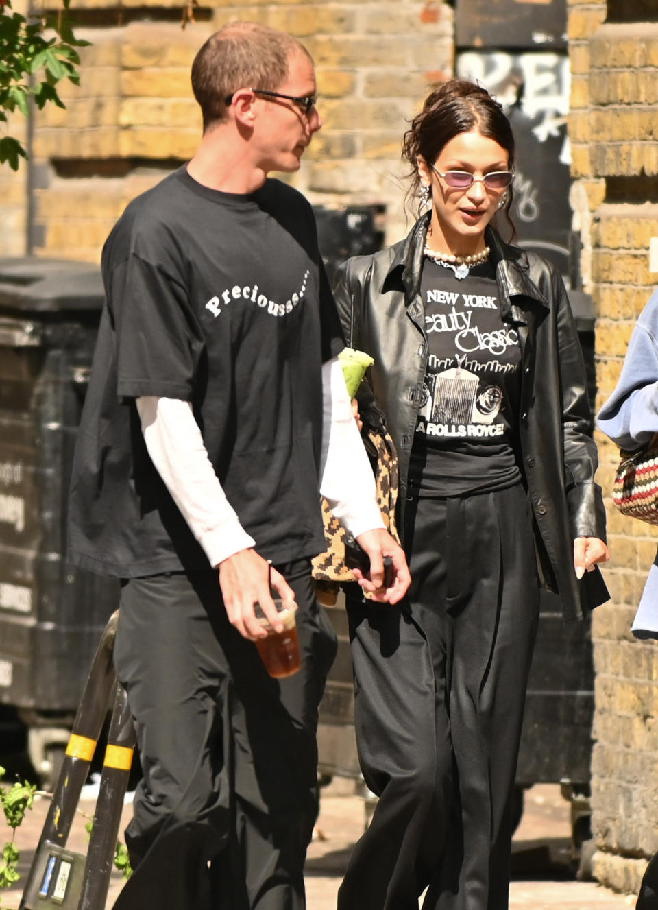 <p>Bella Hadid and Marc Kalman spend the day together in London on Aug. 18.</p>