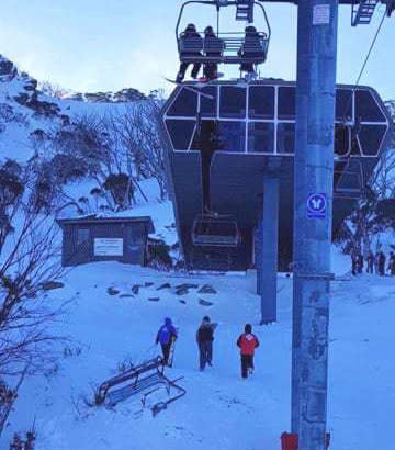 The skier reportedly walked away were bruising. Source: Supplied to Bestsnow.com