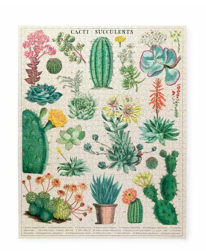 Vintage Succulents Puzzle