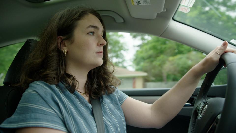 Madlin Mekelburg, chief politics reporter for the Austin American-Statesman, drives around Athens, Texas to speak  with residents about their views on abortion.